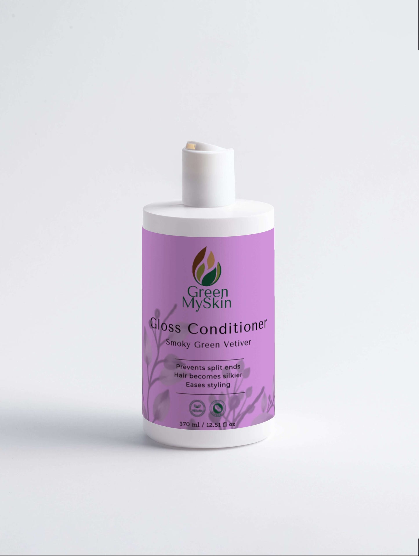 gloss-conditioner Smoky Green Vetiver bottle for smoother, silkier hair