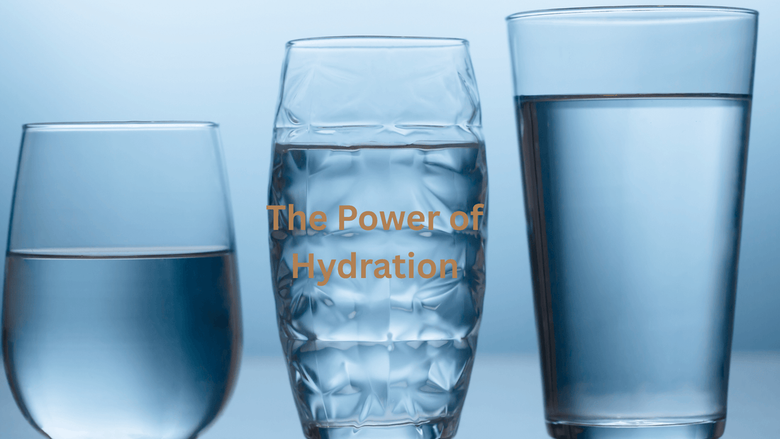 The Power of Hydration: Finding Your Perfect GreenMySkin Moisturiser with three glasses of water.
