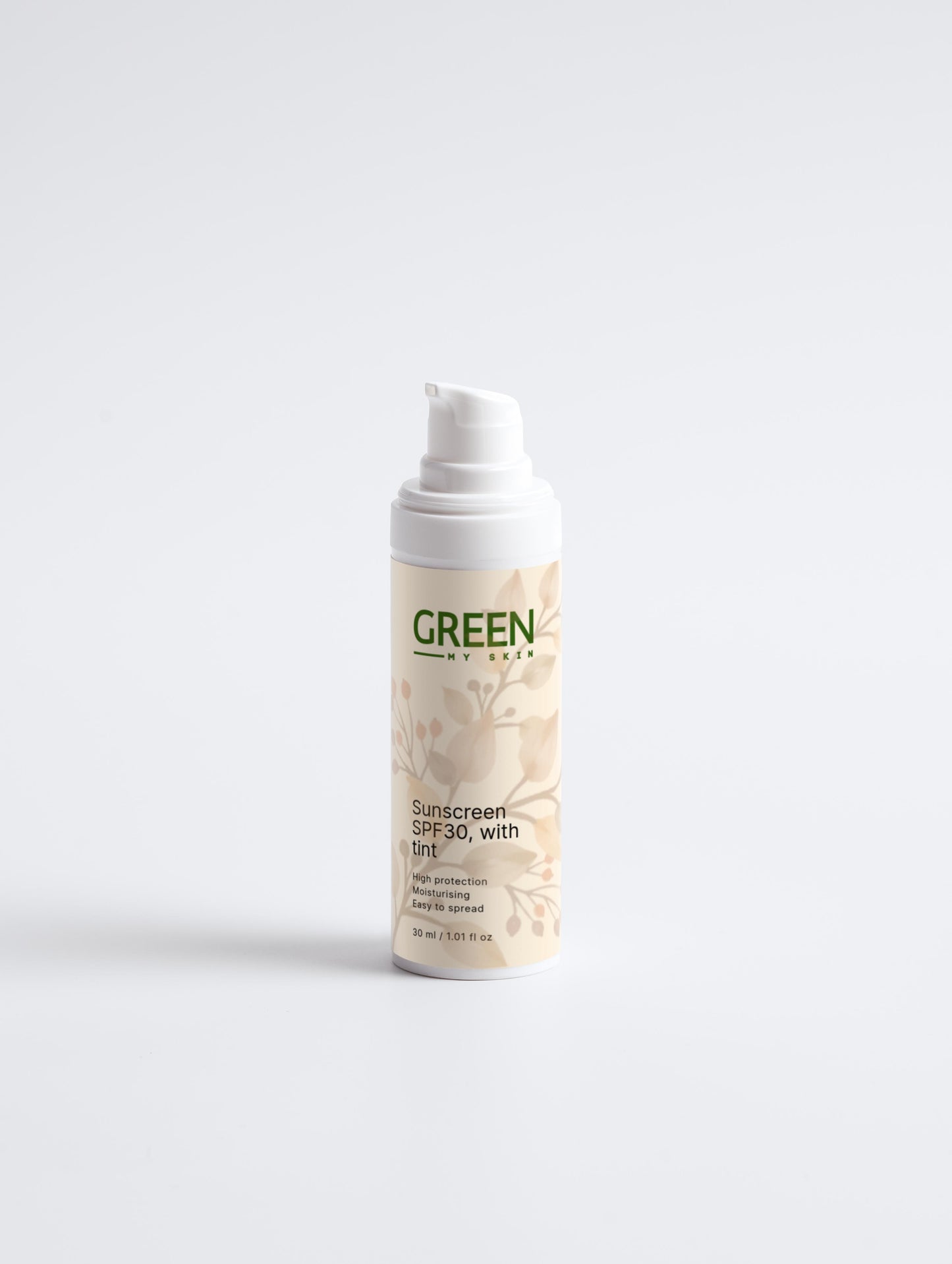 Crème solaire SPF30, avec teinte