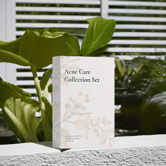 acne-care Collection Box from greenmyskin.com, featuring a curated set of products to target acne, reduce blemishes, and promote clear, healthy skin. Suitable for all skin types.
