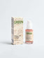 Vegan botox-like-peptide-serum with organic, cruelty-free ingredients to visibly reduce wrinkles and fine lines, firm and rejuvenate skin, available at greenmyskin.com