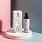 Hydrating Serum for radiant and soothing skin with lightweight formula, enriched with Bisabolol, Cloudberry, and Peony extracts, displayed with packaging.