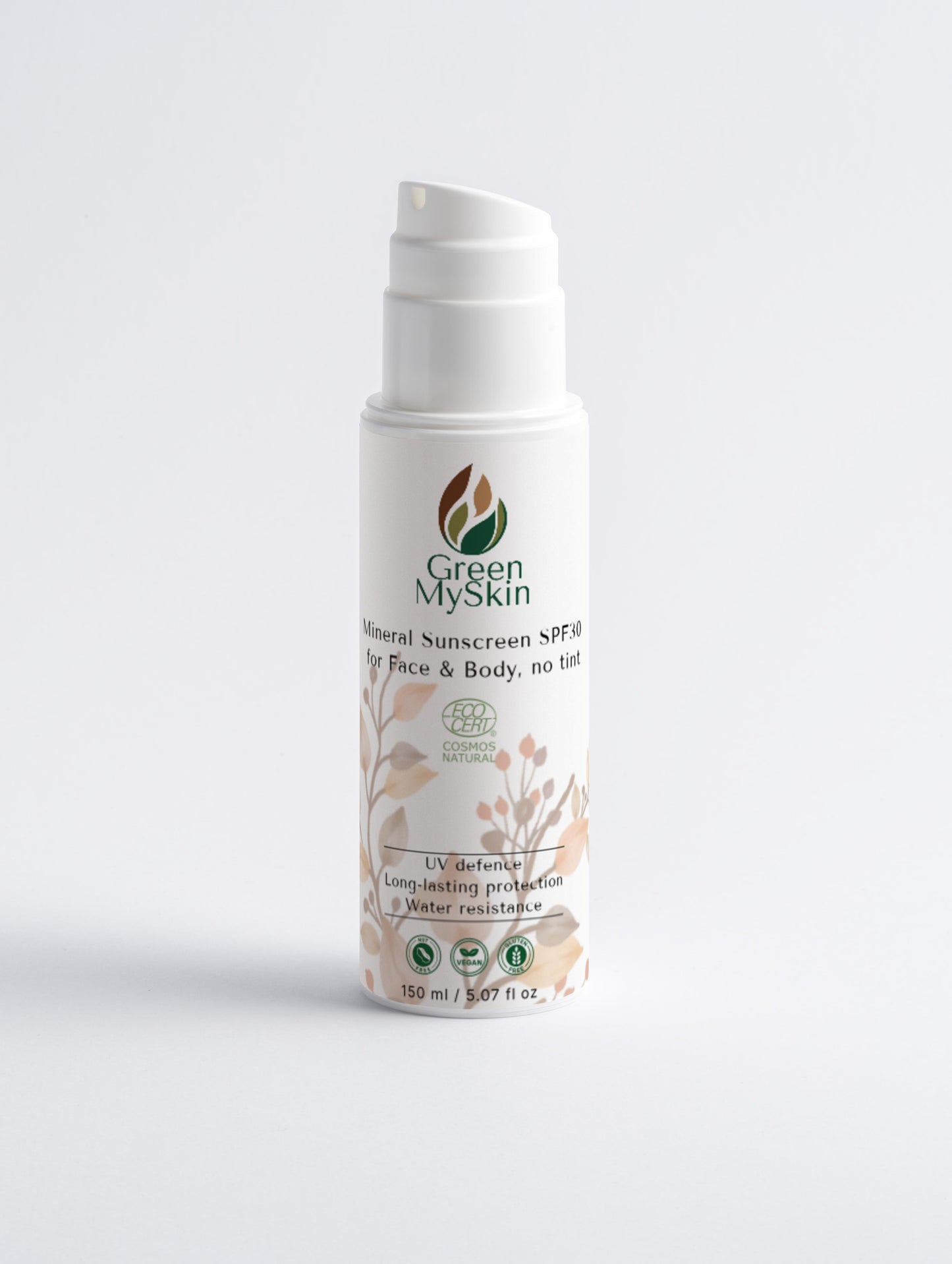 Mineral Sunscreen SPF30 for Face & Body, no tint