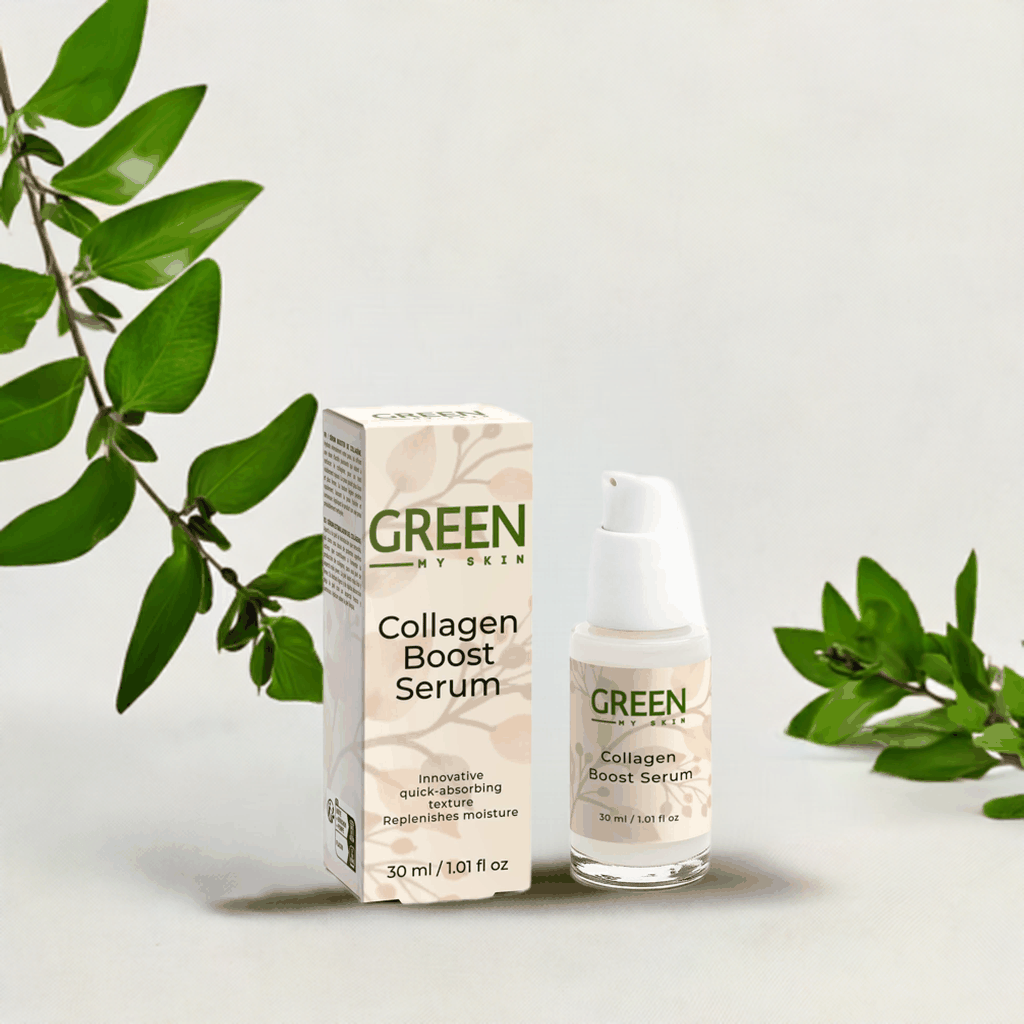 Collagen Boost Serum with quick-absorbing texture and moisture replenishing formula.