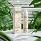 Nourishing Rich Cream with box beside plants, ideal for dry skin hydration.