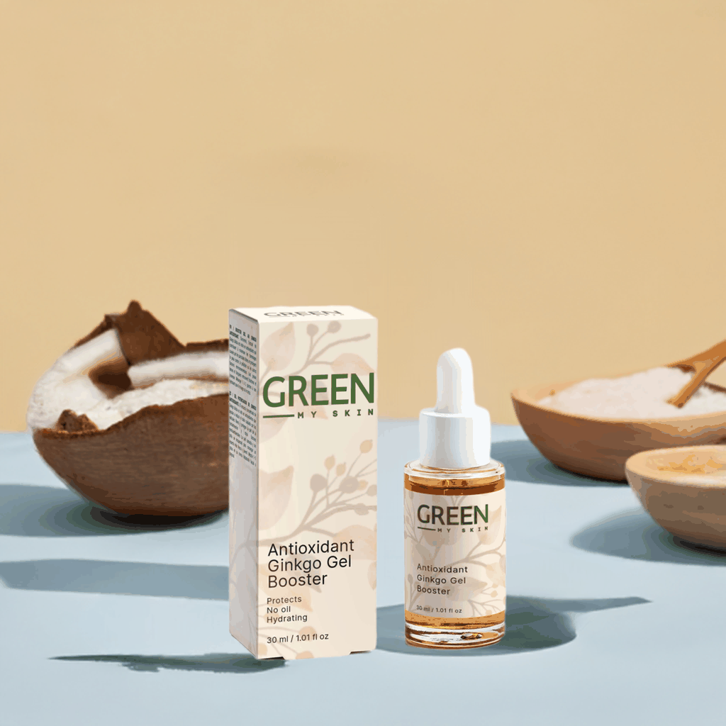 Antioxidant Ginkgo Gel Booster with hydrating benefits for skin protection.