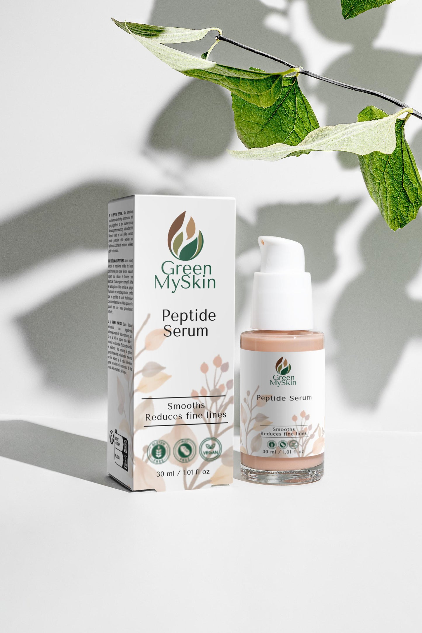 Blueberry and Hyaluronic Acid Botox-Like Peptide Serum for Radiant and Smooth Skin